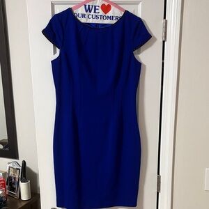T Tahari Royal Blue Mini Dress